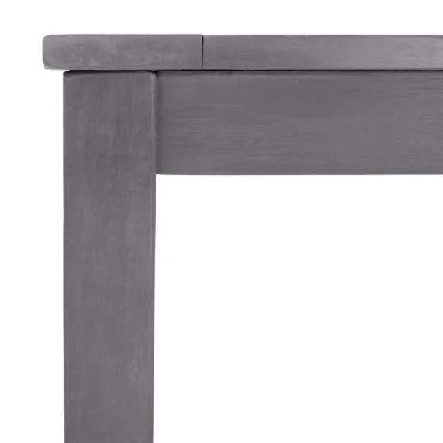 Table de jardin Délavage gris 140x80x74 cm Bois d'acacia massif