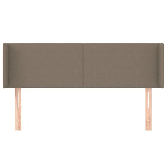 Tête de lit avec oreilles Taupe 147x16x78/88 cm Tissu