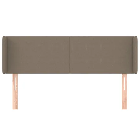 Tête de lit avec oreilles Taupe 147x16x78/88 cm Tissu