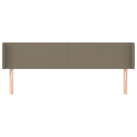 Tête de lit avec oreilles Taupe 163x16x78/88 cm Tissu