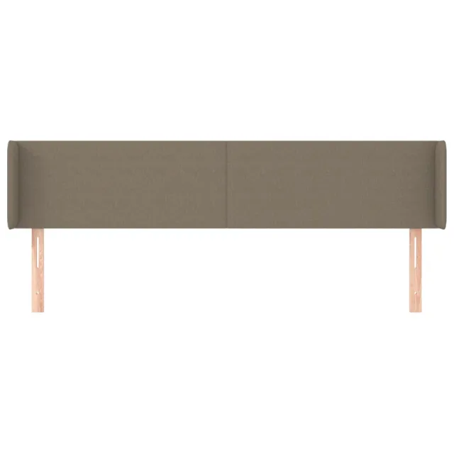 Tête de lit avec oreilles Taupe 183x16x78/88 cm Tissu
