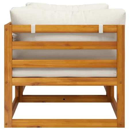 Canapés d'angle sectionnels 2 pcs avec coussins Blanc crème