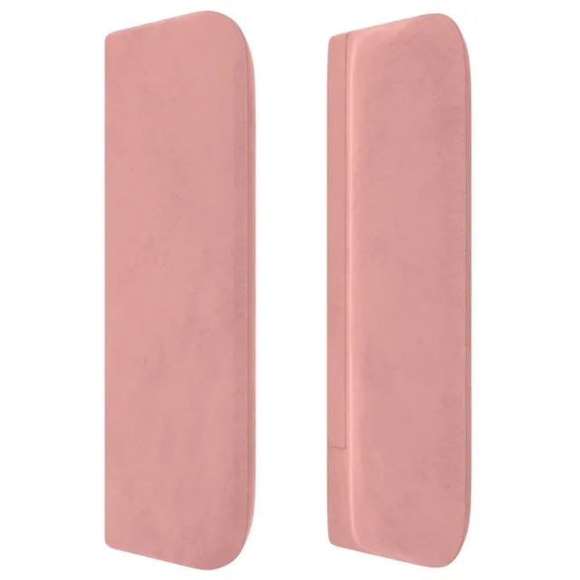 Tête de lit avec oreilles Rose 103x16x78/88 cm Velours