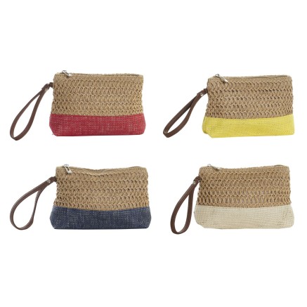 Trousse de toilette DKD Home Decor Fibre Jaune Bleu Blanc Rouge Beige 2