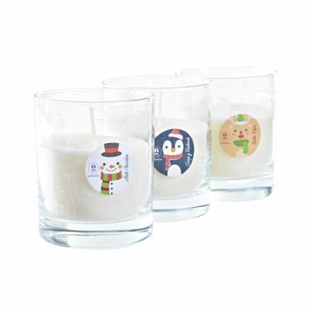 Vela DKD Home Decor Navidad Muñeco de Nieve (3 Unidades) 2