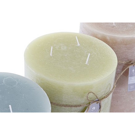 Kaars DKD Home Decor Vanille Was (3) (3 Onderdelen) 2