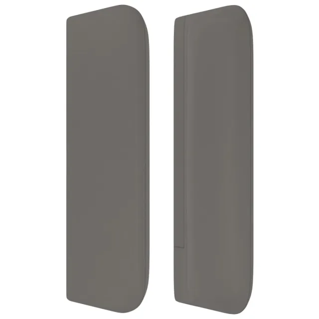 Tête de lit avec oreilles Gris 83x16x78/88 cm Similicuir