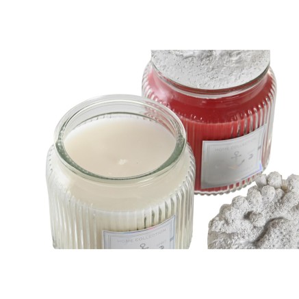 Scented Candle DKD Home Decor Coral Mediterranean 430 g (2 Units) 2