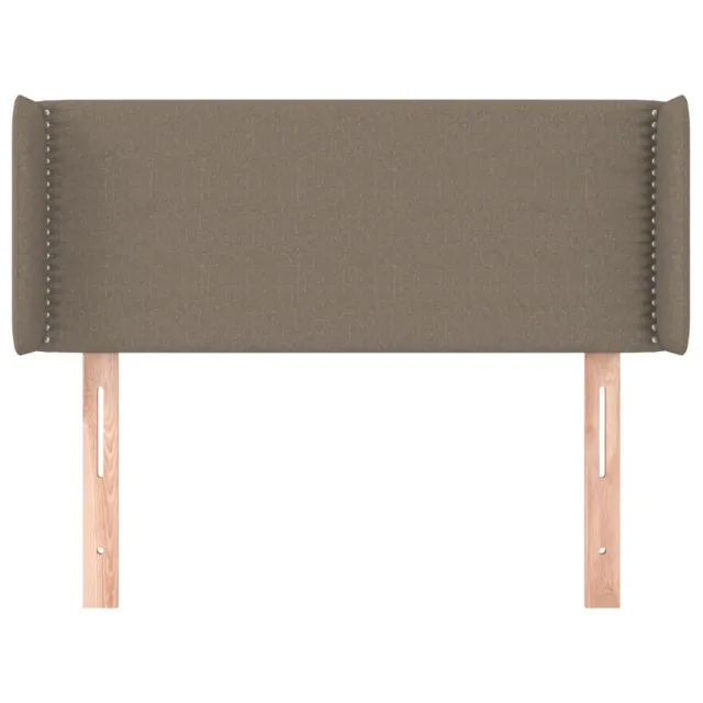 Tête de lit avec oreilles Taupe 93x16x78/88 cm Tissu