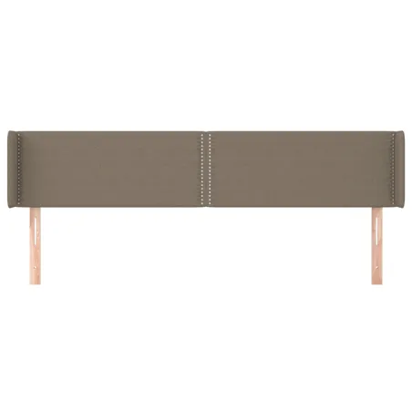 Tête de lit avec oreilles Taupe 183x16x78/88 cm Tissu