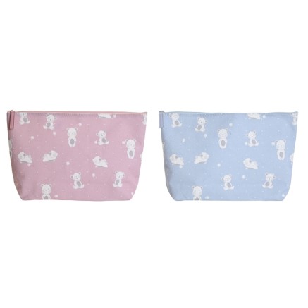 Necessaire da Viaggio DKD Home Decor Azzurro Rosa polialgodon osos 33