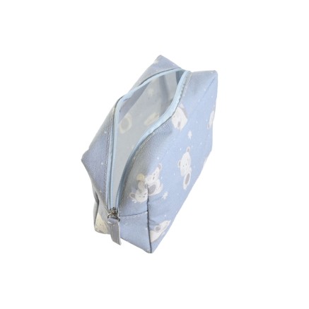 Reistasje DKD Home Decor Blauw Wit Groen Roze polialgodon osos 15 x 6 2