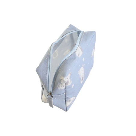 Reise-Toilettentasche DKD Home Decor Blau Weiß grün Rosa polialgodon