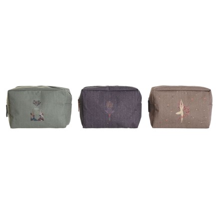 Nécessaire de Voyage DKD Home Decor Marron Vert Bordeaux 20 x 8 x 14 2