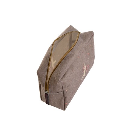 Reise-Toilettentasche DKD Home Decor Braun grün Burgunderrot 20 x 8 x
