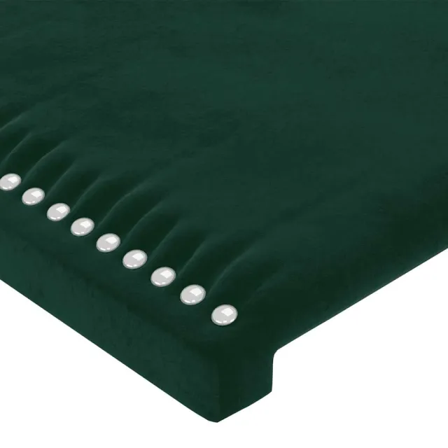 Tête de lit avec oreilles Vert foncé 83x16x78/88 cm Velours