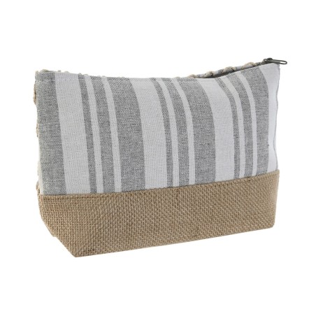 Reise-Toilettentasche Home ESPRIT Grau Koralle 25 x 7 x 15 cm (2 Stüc