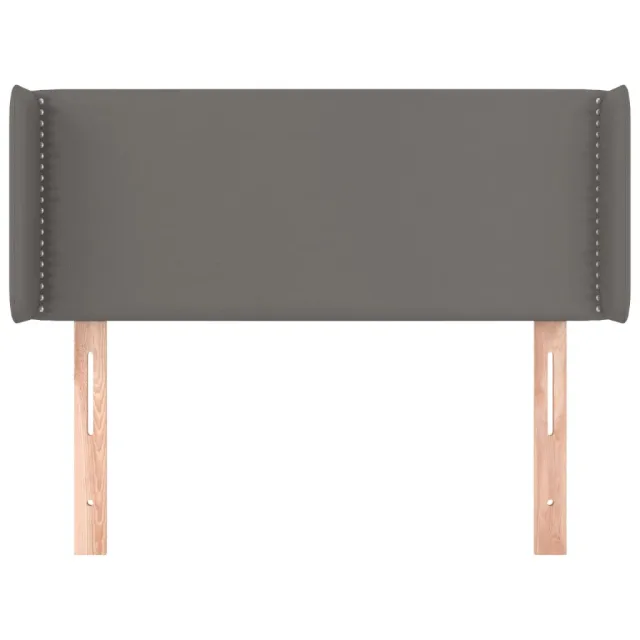 Tête de lit avec oreilles Gris 103x16x78/88 cm Similicuir