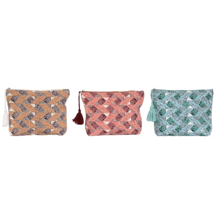 Nécessaire de Voyage Home ESPRIT Marron Turquoise Corail 25 x 5 x 20
