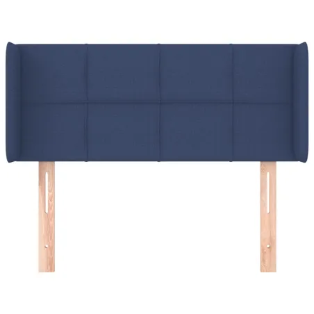 Tête de lit avec oreilles Bleu 83x16x78/88 cm Tissu