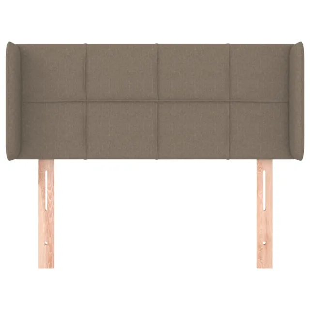 Tête de lit avec oreilles Taupe 93x16x78/88 cm Tissu