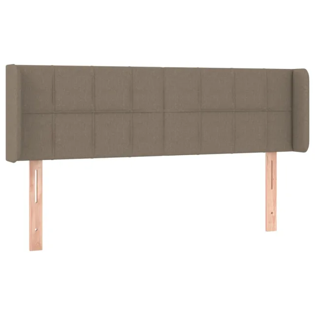 Tête de lit avec oreilles Taupe 147x16x78/88 cm Tissu