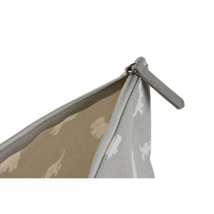 Necessaire da Viaggio DKD Home Decor Bianco Grigio Cotone 33 x 8 x 21 2