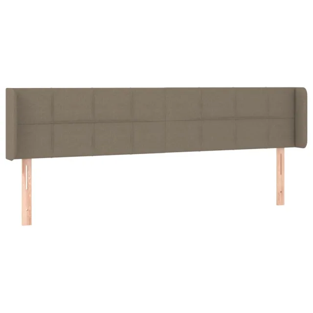 Tête de lit avec oreilles Taupe 163x16x78/88 cm Tissu