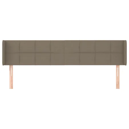 Tête de lit avec oreilles Taupe 163x16x78/88 cm Tissu