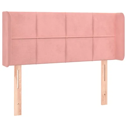 Tête de lit avec oreilles Rose 103x16x78/88 cm Velours 2