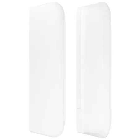 Tête de lit avec oreilles Blanc 103x16x78/88 cm Similicuir