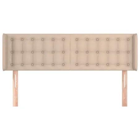 Tête de lit avec oreilles Cappuccino 147x16x78/88 cm Similicuir