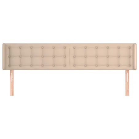 Tête de lit avec oreilles Cappuccino 163x16x78/88 cm Similicuir