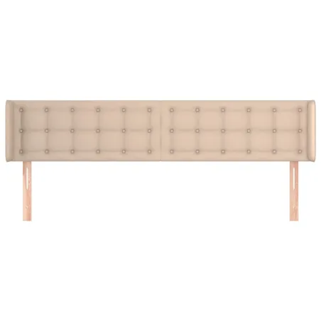 Tête de lit avec oreilles Cappuccino 183x16x78/88 cm Similicuir