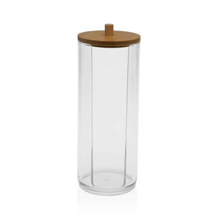 Dispenser Versa Wattenschijfjes Bamboe polyestyreen (Bad en Douche)
