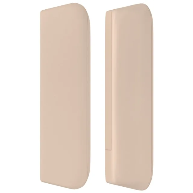 Tête de lit avec oreilles Cappuccino 203x16x78/88 cm Similicuir