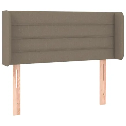 Tête de lit avec oreilles Taupe 83x16x78/88 cm Tissu 2
