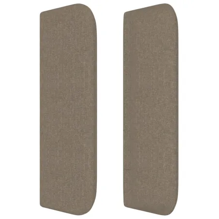 Tête de lit avec oreilles Taupe 83x16x78/88 cm Tissu