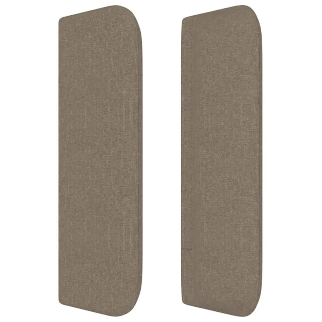 Tête de lit avec oreilles Taupe 93x16x78/88 cm Tissu