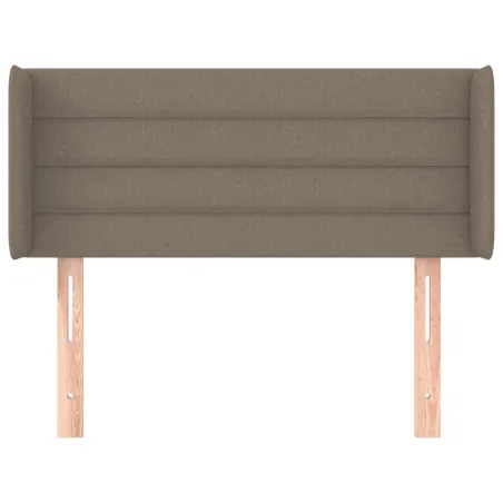 Tête de lit avec oreilles Taupe 103x16x78/88 cm Tissu