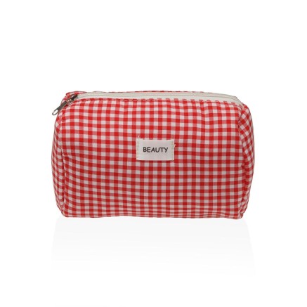 Necessaire da Viaggio Versa Vichy Rosso Poliestere 8 x 11 x 18 cm