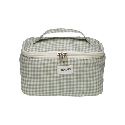 Nécessaire de Voyage Versa Vichy Vert Polyester Textile 12 x 12 x 20 2