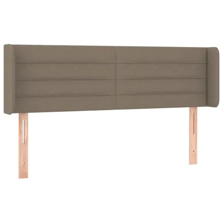 Tête de lit avec oreilles Taupe 147x16x78/88 cm Tissu 2