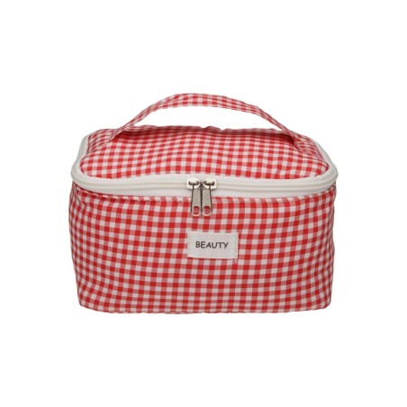 Necessaire da Viaggio Versa Vichy Rosso Poliestere Tessile 12 x 12 x 2