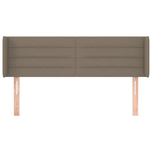 Tête de lit avec oreilles Taupe 147x16x78/88 cm Tissu
