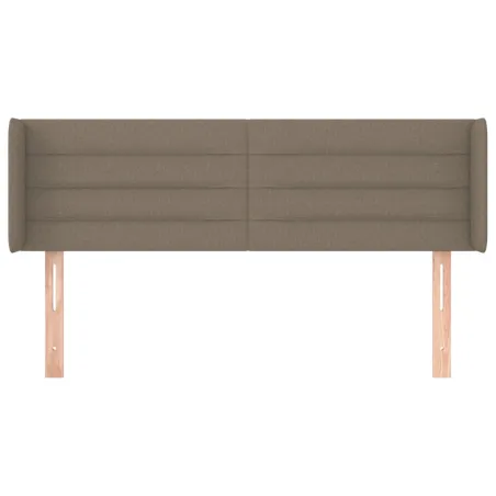 Tête de lit avec oreilles Taupe 147x16x78/88 cm Tissu