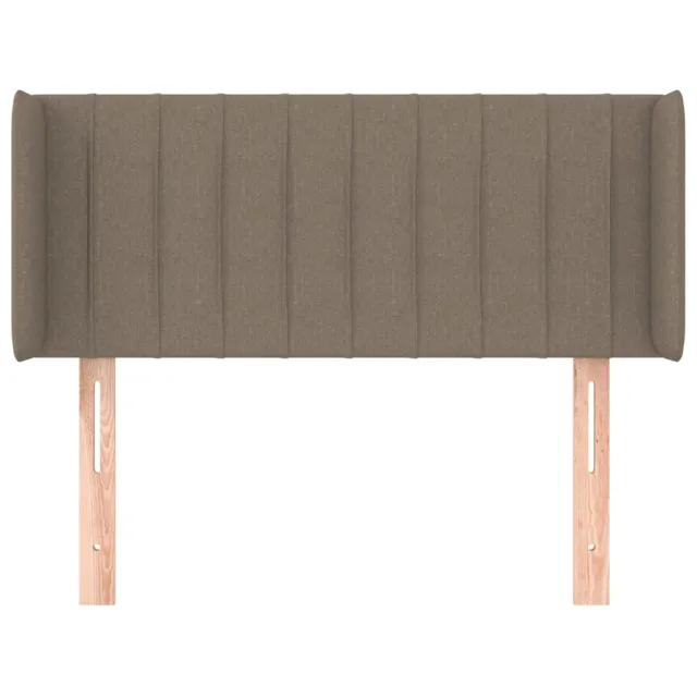 Tête de lit avec oreilles Taupe 83x16x78/88 cm Tissu