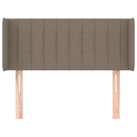 Tête de lit avec oreilles Taupe 103x16x78/88 cm Tissu