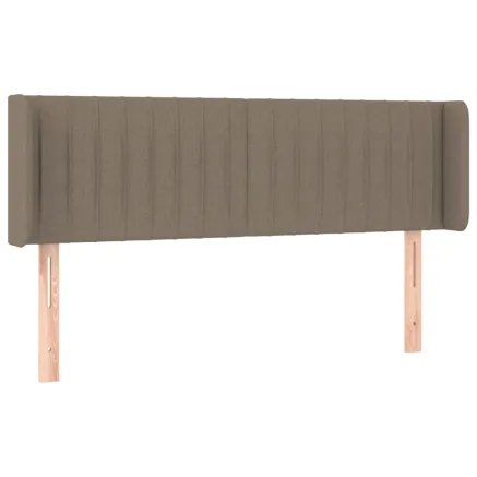 Tête de lit avec oreilles Taupe 147x16x78/88 cm Tissu 2