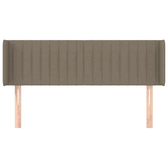 Tête de lit avec oreilles Taupe 147x16x78/88 cm Tissu